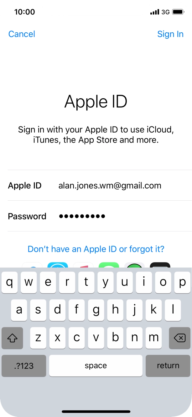 Press Sign In.
