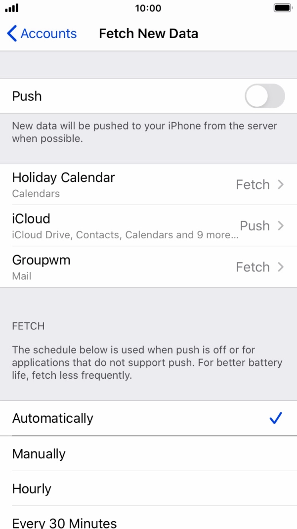 If you turn off the function, press the required setting. If you turn off the function, press the required setting.