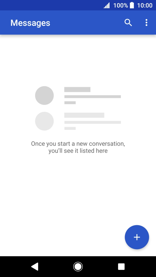 Press the new message icon. Press the new message icon.