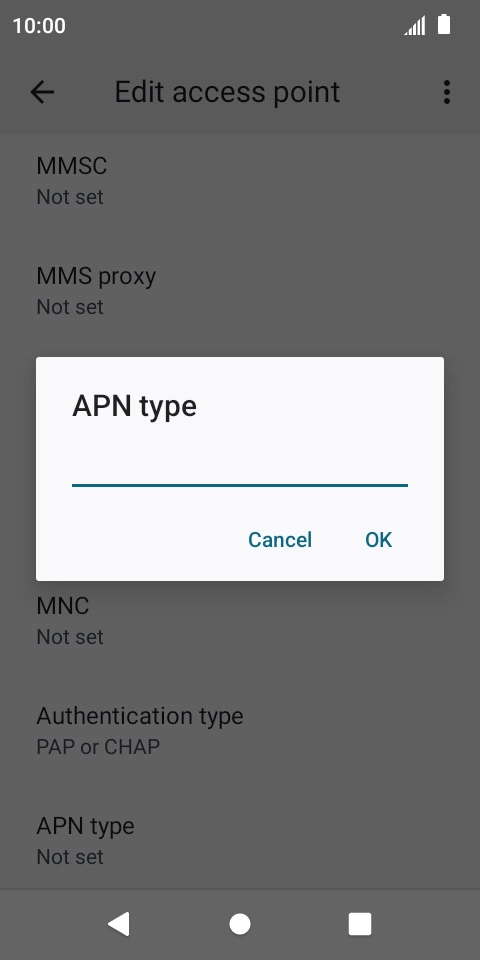 Key in mms and press OK. Key in mms and press OK.