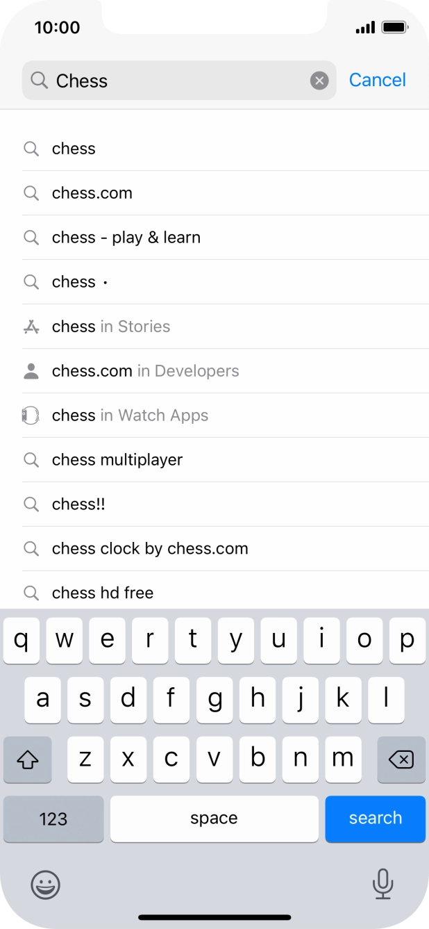 Press search.