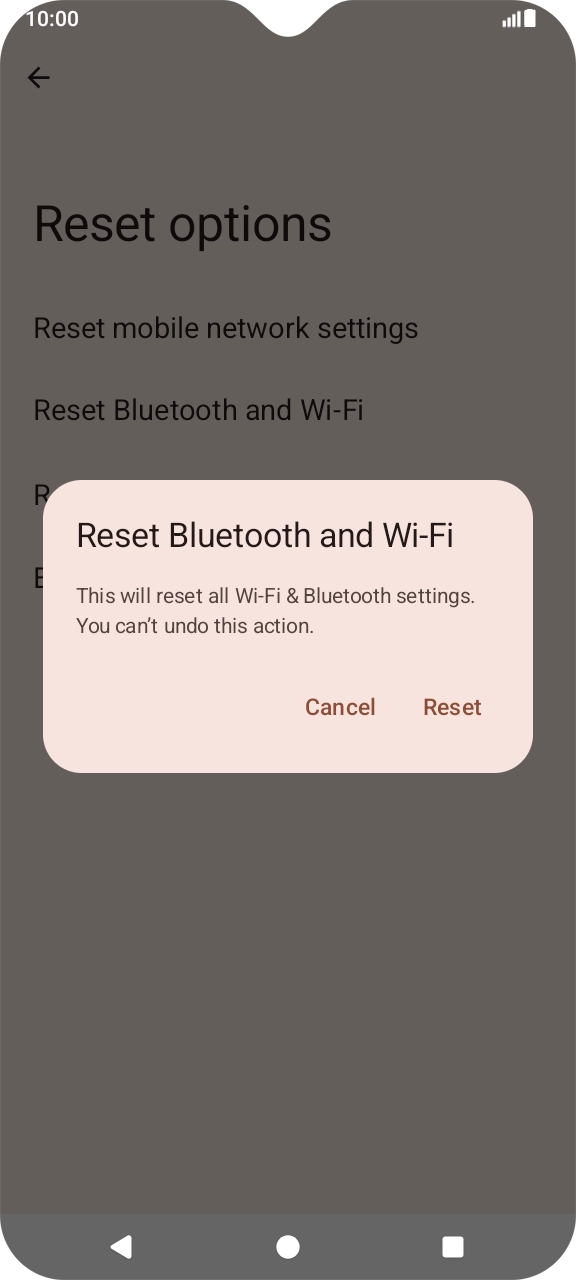 Press Reset. Press Reset.