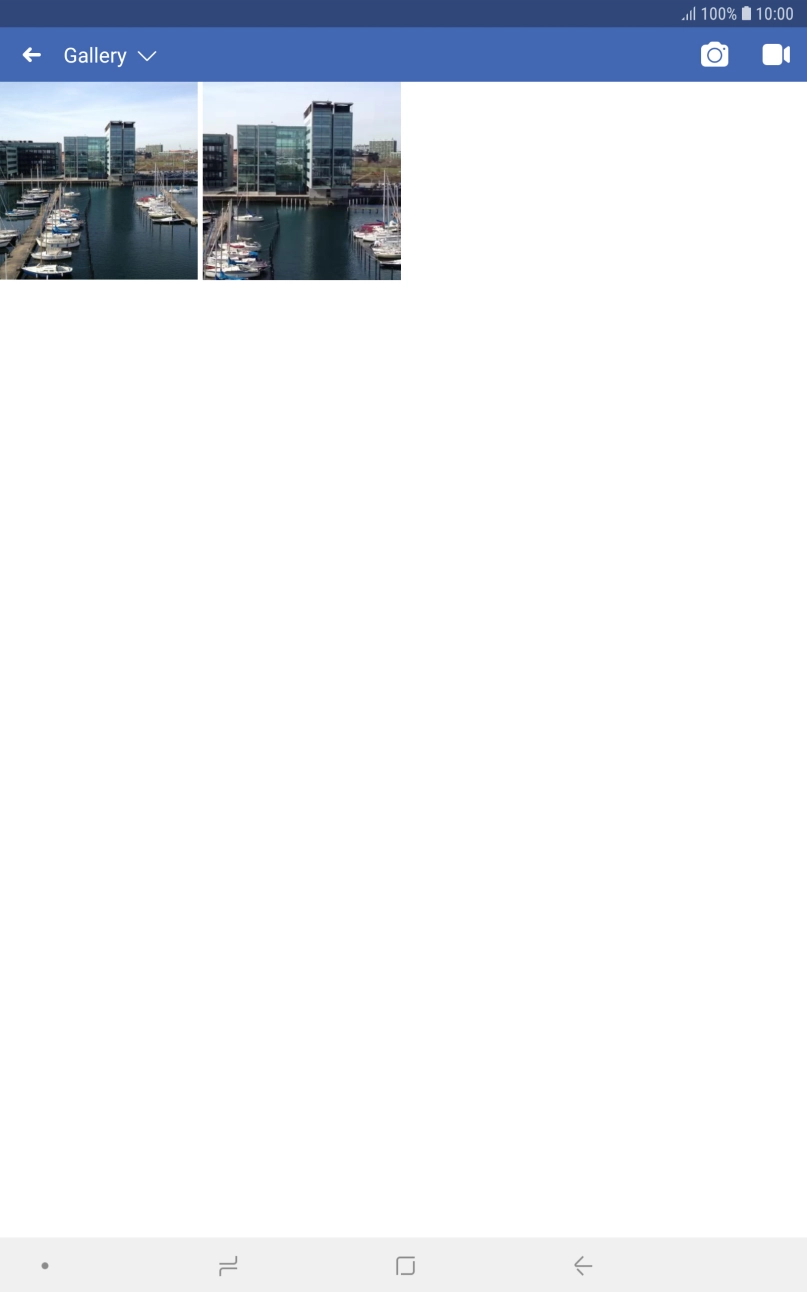 Press the required picture or video clip. Press the required picture or video clip.