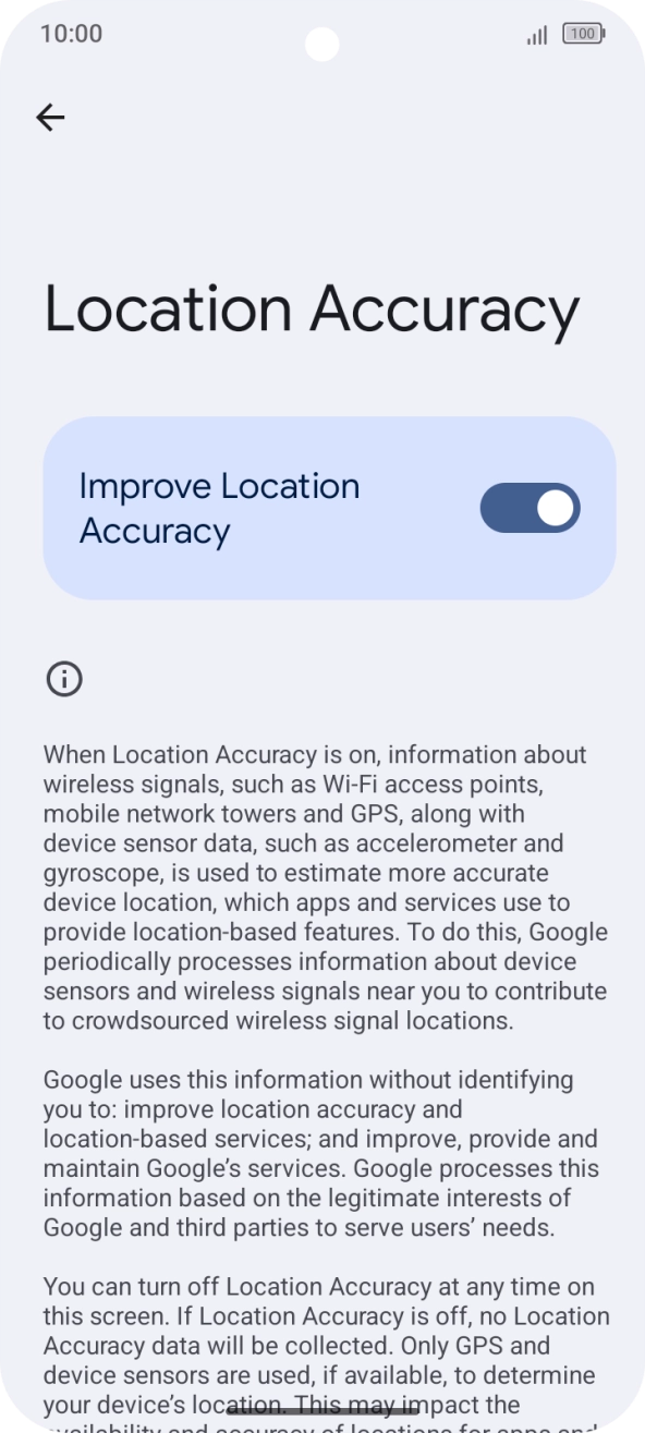 If you press the indicator next to 