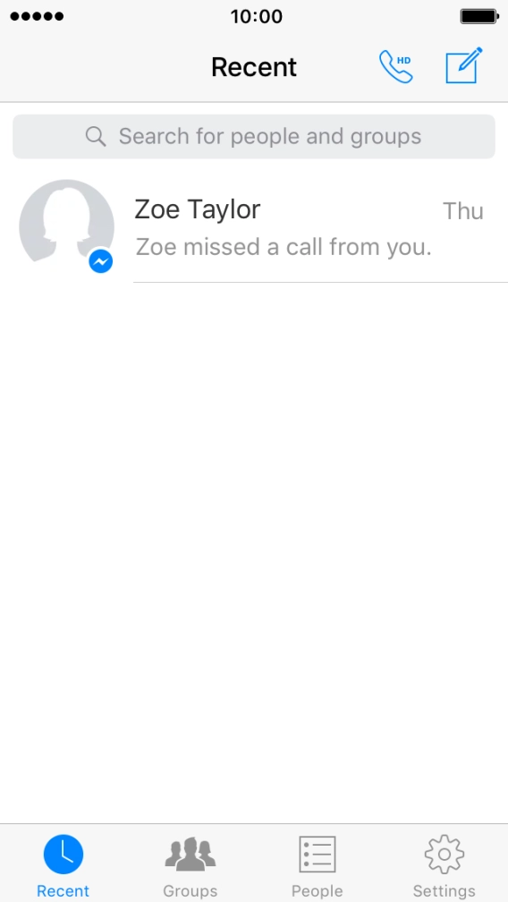 Press the new message icon. Press the new message icon.