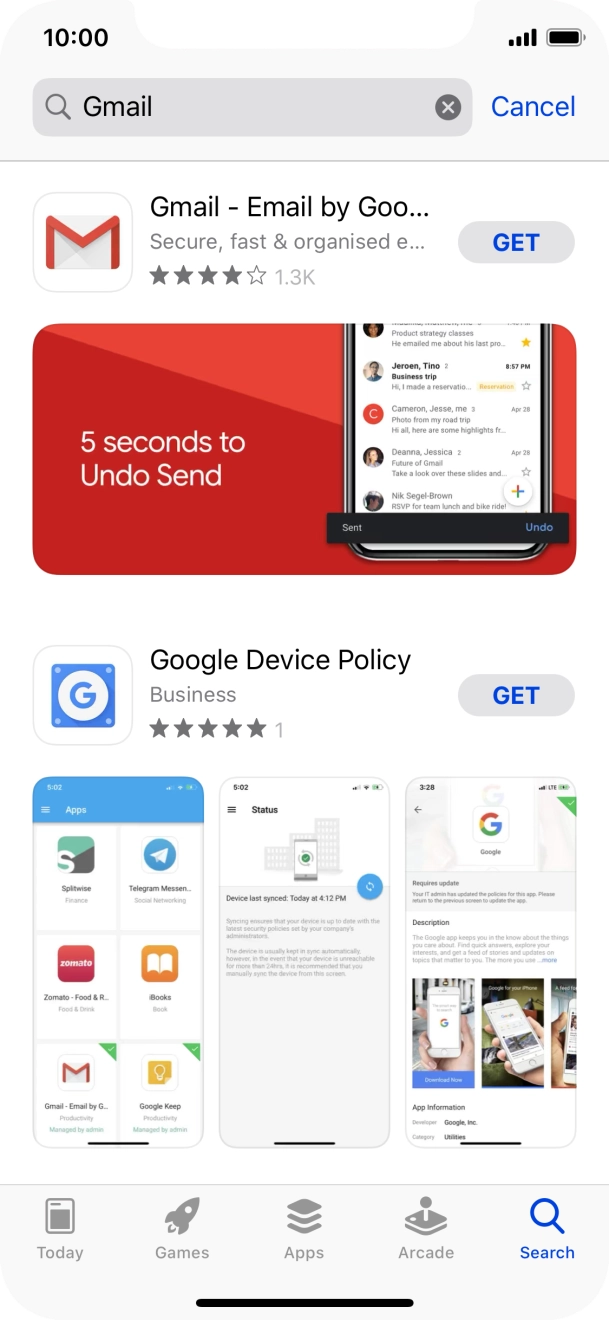 Press Gmail.