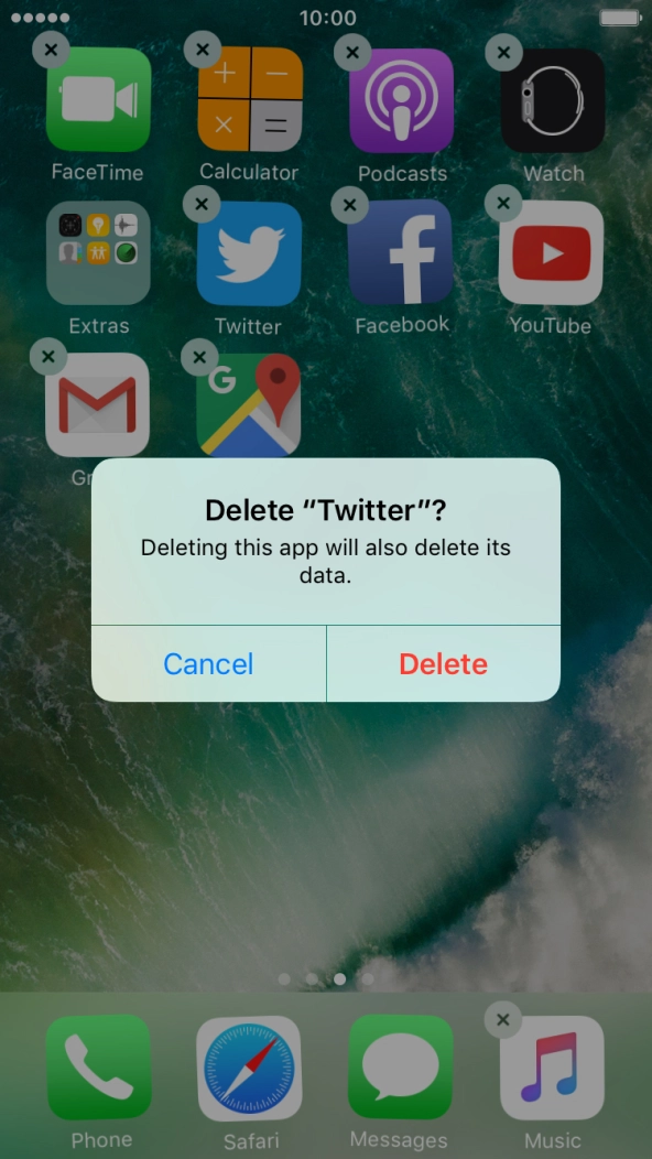 Press Delete.