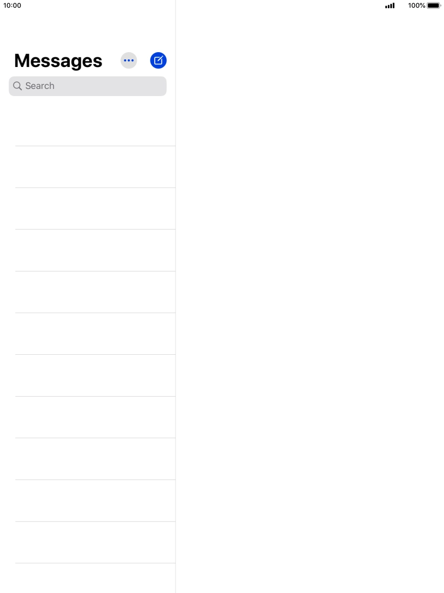 Press the new message icon. Press the new message icon.