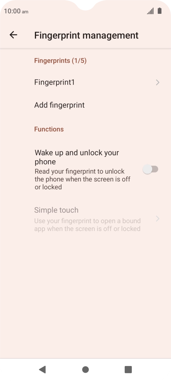 Press the indicator next to Press the indicator next to