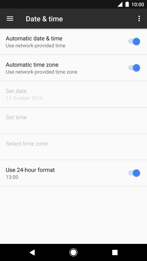 Press the Home key to return to the home screen.