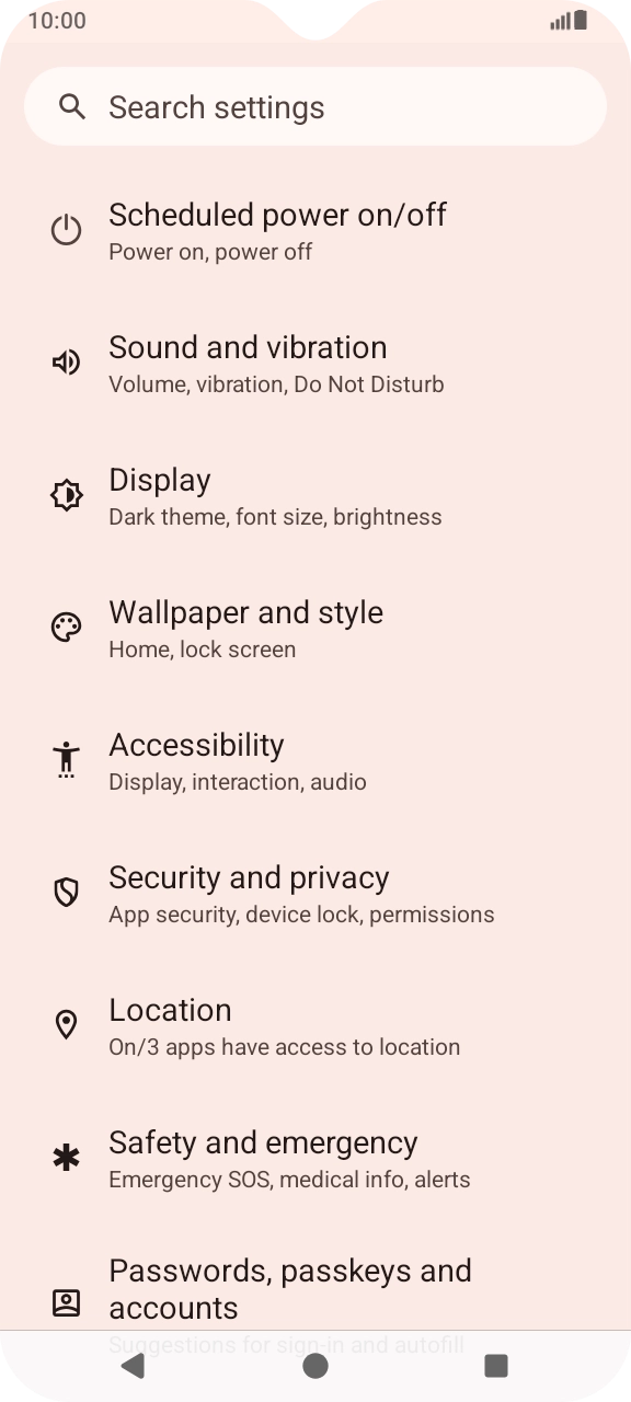 Press Sound and vibration.