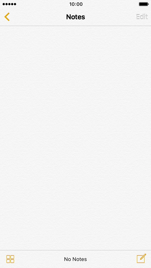 Press the new note icon and write the text for your note.