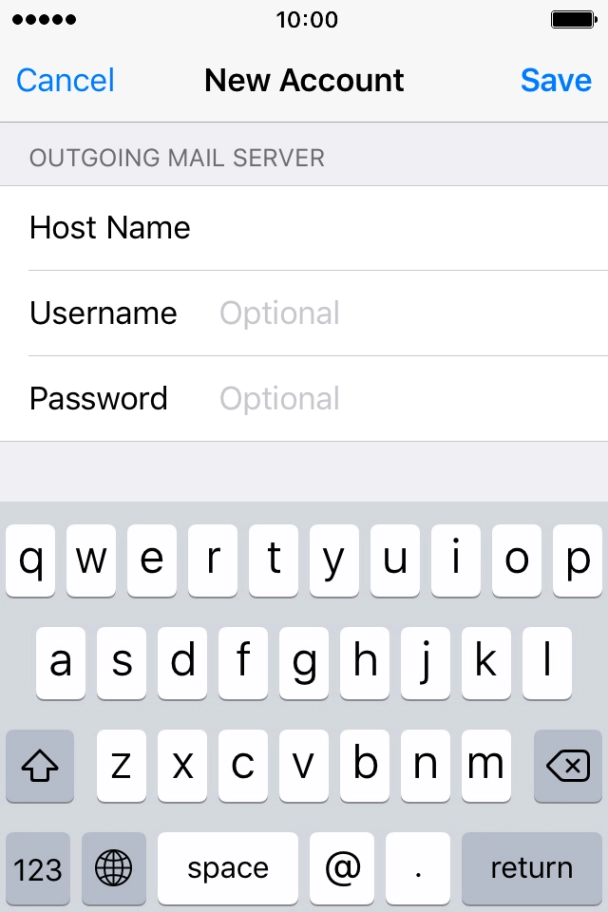 Press Username and key in the username for your Telstra email account. Press Username and key in the username for your Telstra email account.