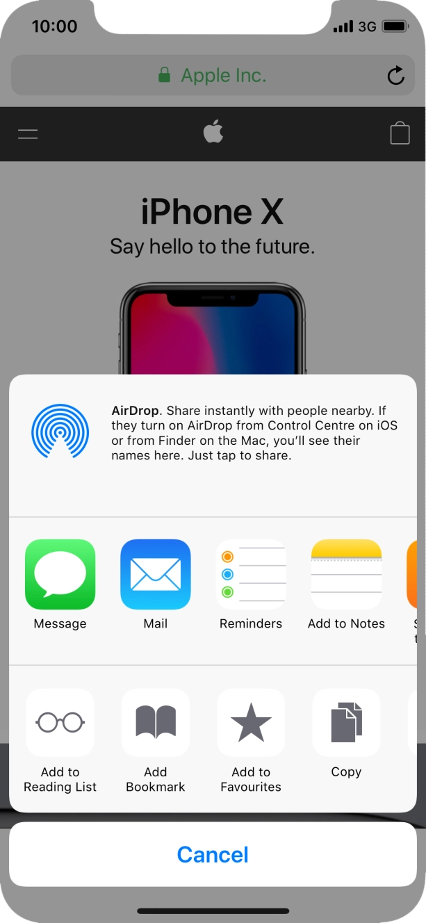 Press Add Bookmark.