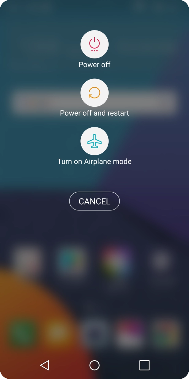 Press Power off.