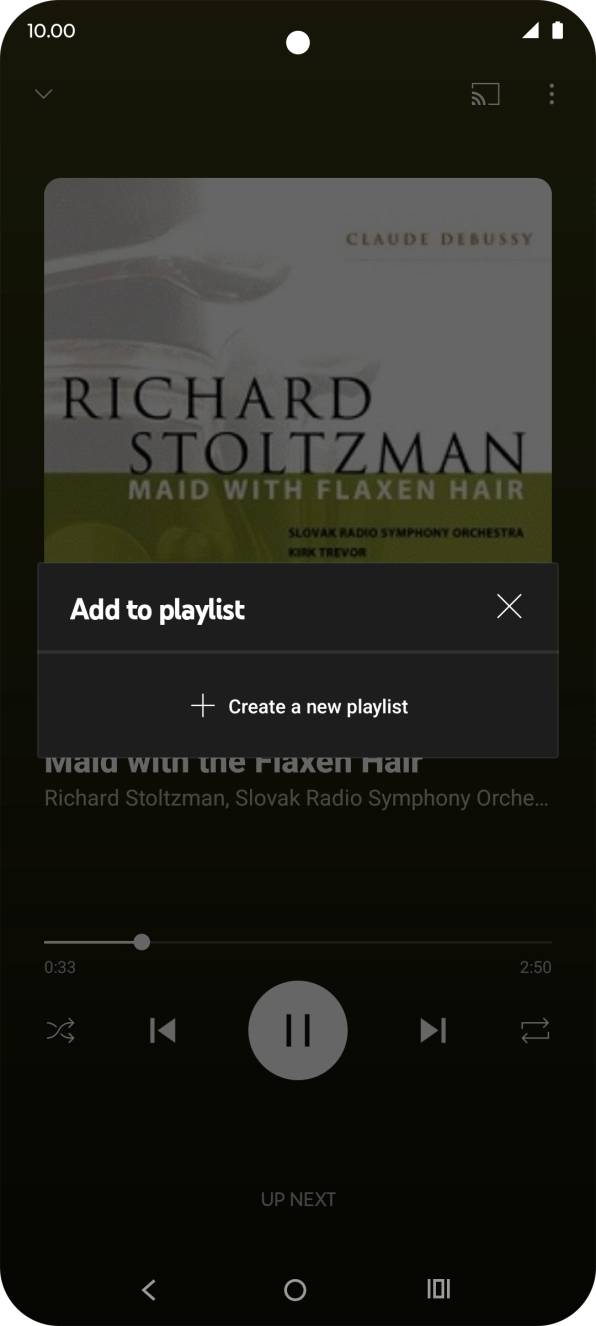 Press Create a new playlist.