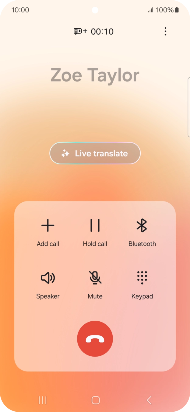 Press Live translate. Press Live translate.