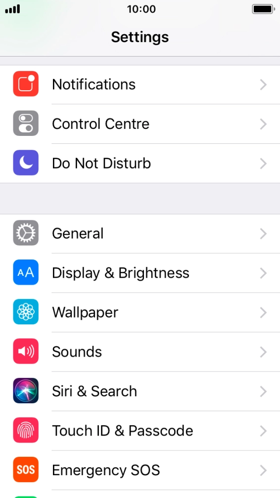 Press Display & Brightness.