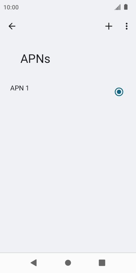 Press the add icon. Press the add icon.