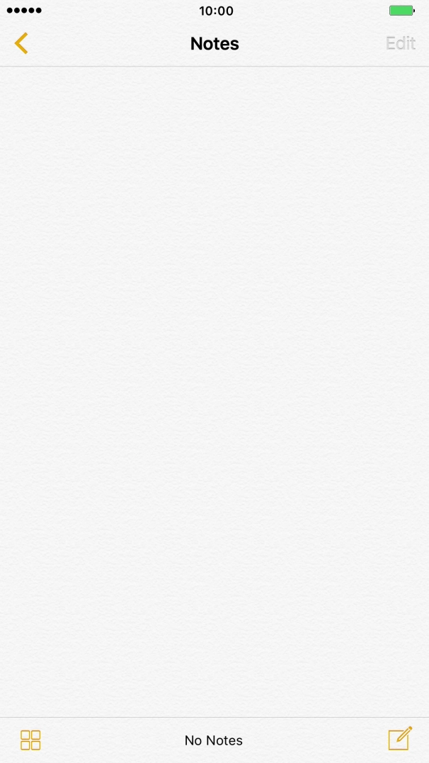 Press the new note icon and write the text for your note.