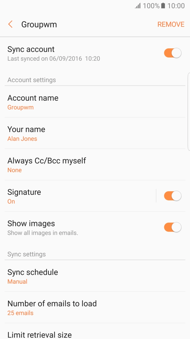 Press Sync schedule. Press Sync schedule.