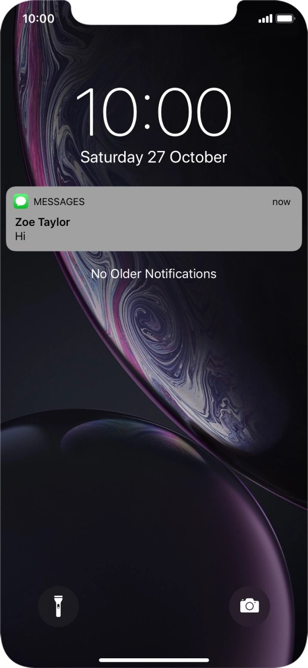 Press the required notification and follow the instructions on the screen to use the selected function. Press the required notification and follow the instructions on the screen to use the selected function.