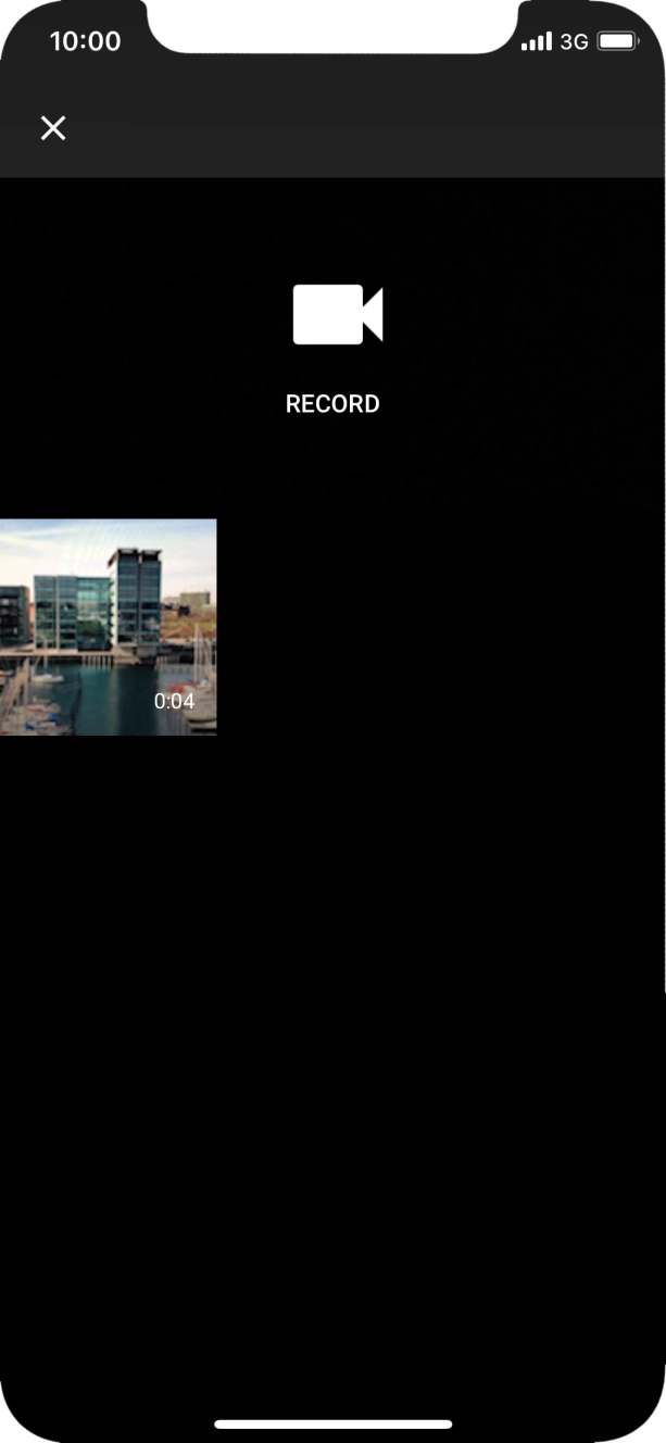 Press the required video clip. Press the required video clip.