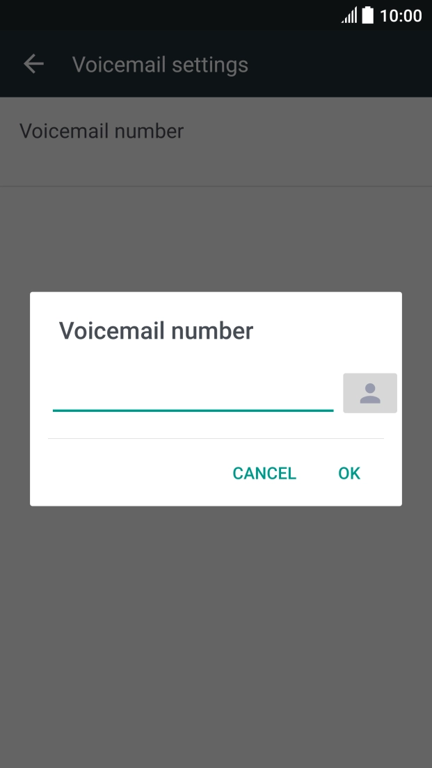 Key in +61101 and press OK.