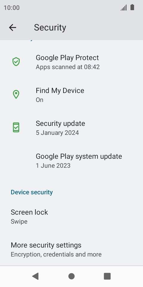Press Screen lock.