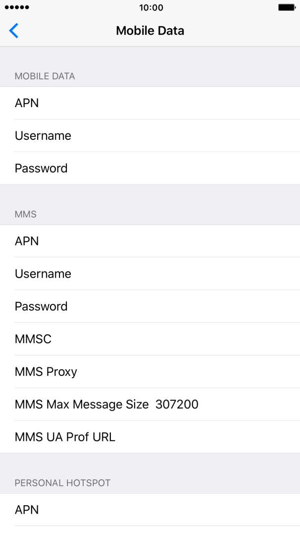 Press APN and key in telstra.wap.