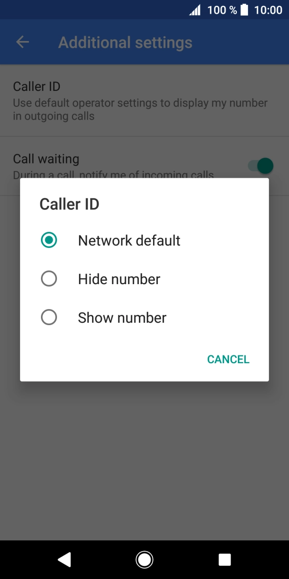 Press Show number to turn on caller identification. Press Show number to turn on caller identification.