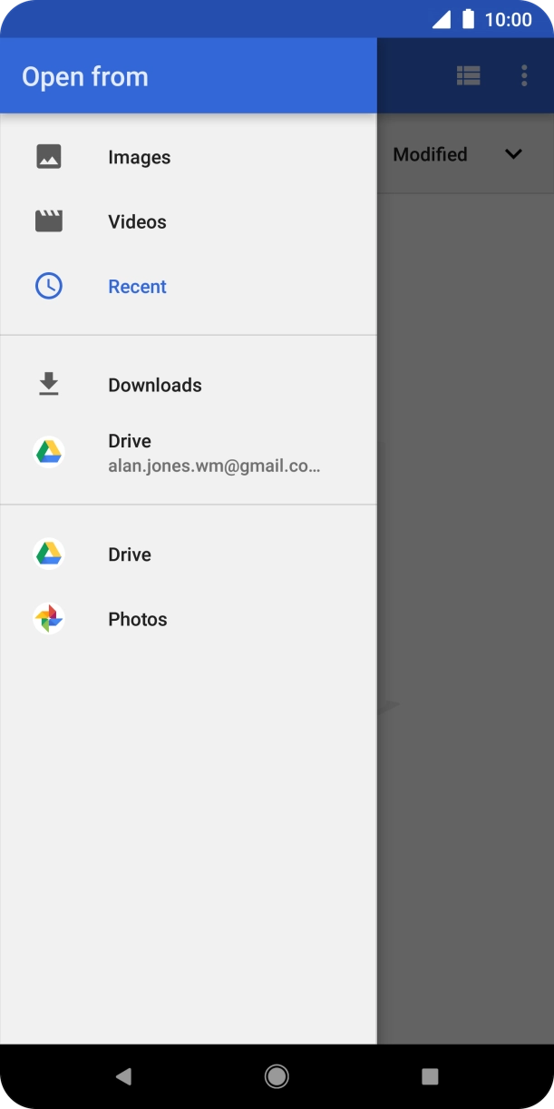 Press Images and go to the required folder. Press Images and go to the required folder.