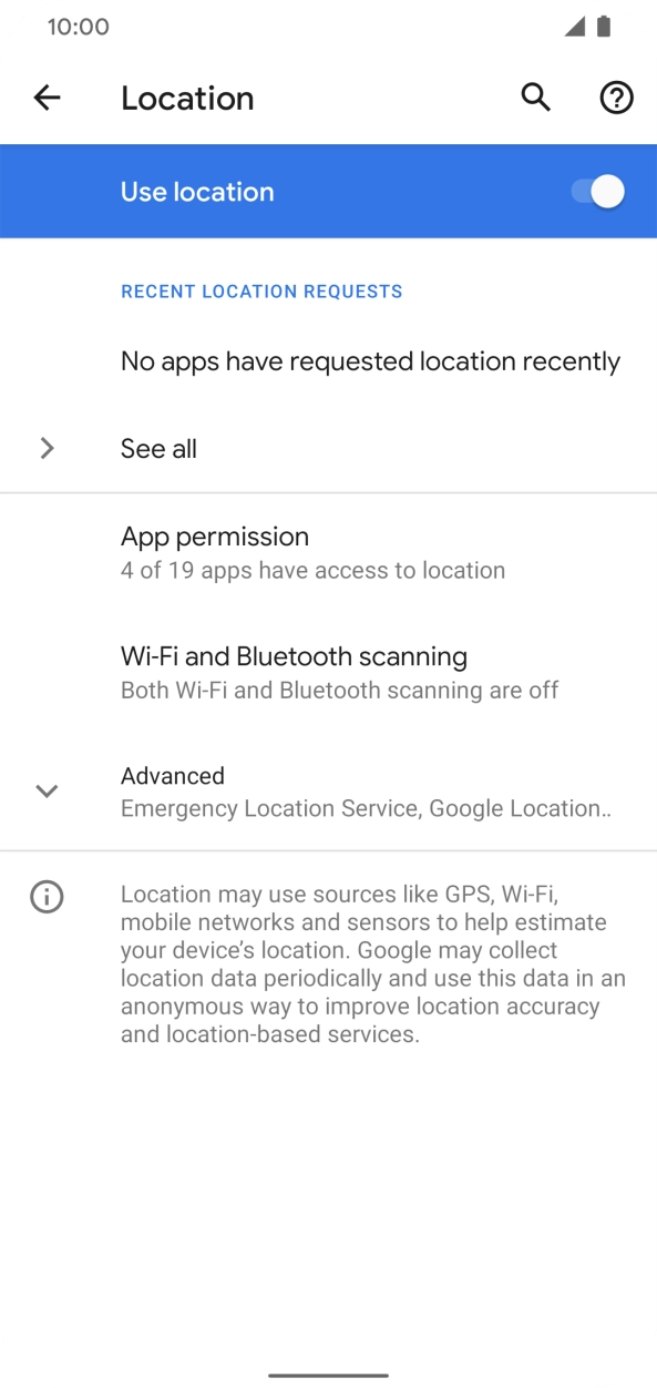 Press App permission. Press App permission.