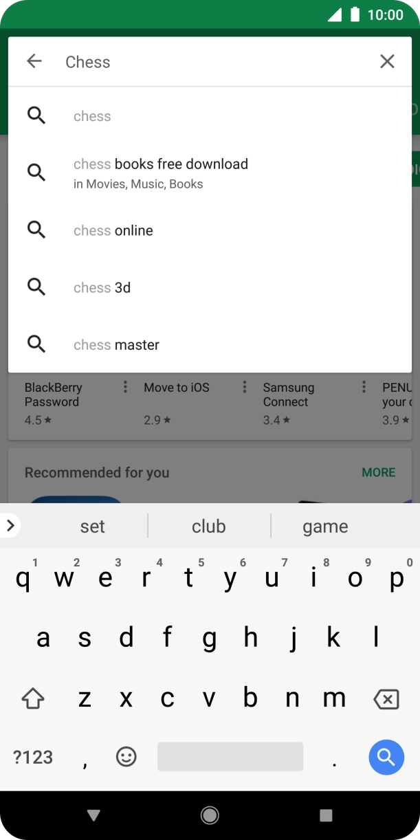 Key in the name or subject of the required app and press the search icon. Key in the name or subject of the required app and press the search icon.