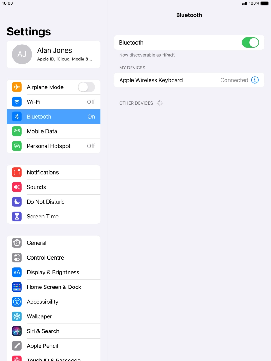 Press the Home key to return to the home screen.
