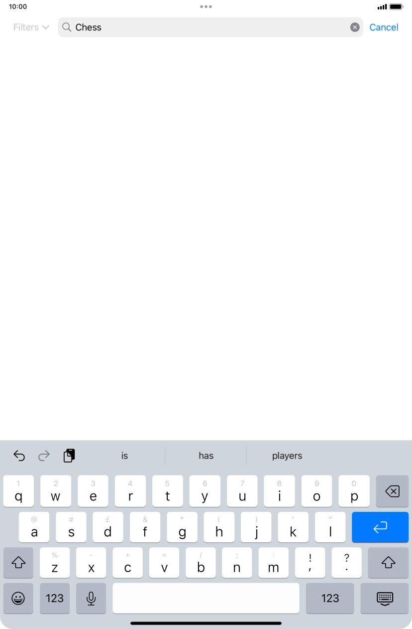 Key in the name or subject of the required app and press enter. Key in the name or subject of the required app and press enter.