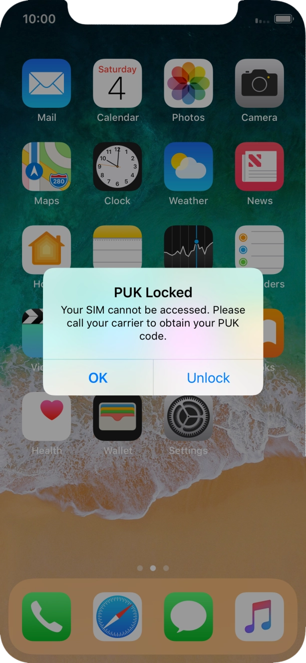 Press Unlock. Press Unlock.