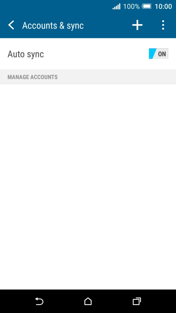 Press the add account icon.