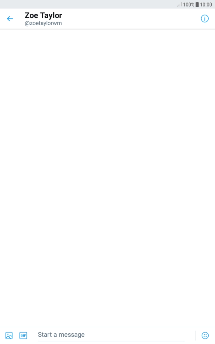 Press the text input field. Press the text input field.