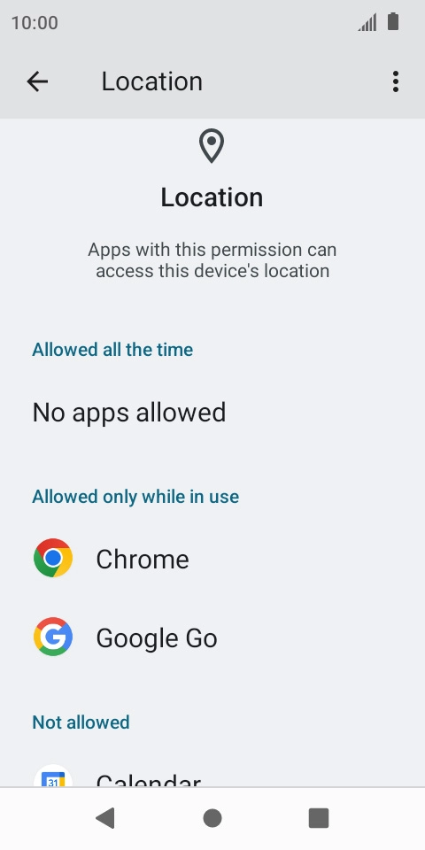 Press the required app. Press the required app.