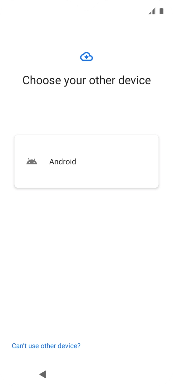 Press Android.