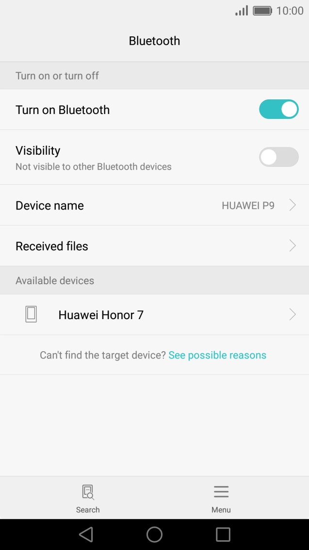 Press the Home key to return to the home screen. Press the Home key to return to the home screen.