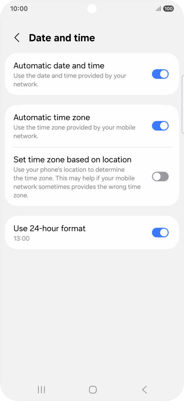 Press the Home key to return to the home screen.