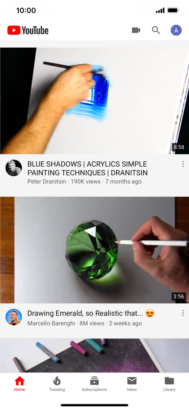 Press the upload icon. Press the upload icon.