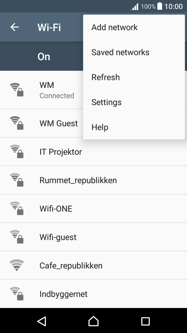 Press Settings.
