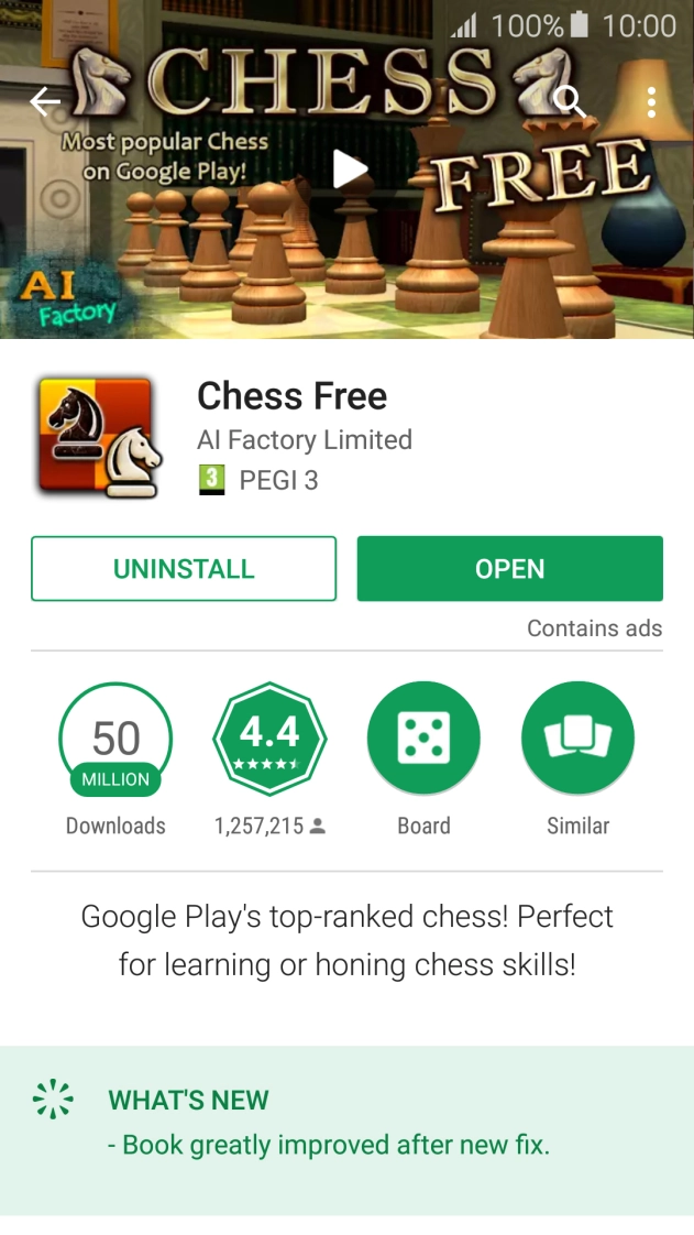 Press UNINSTALL.