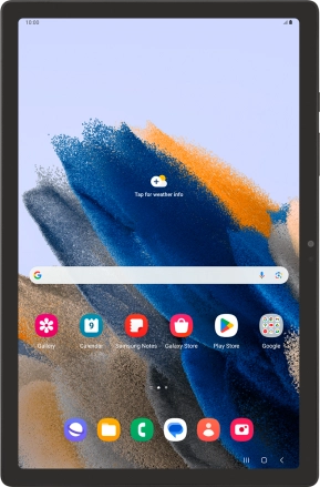Image 1: Front view of the Samsung Galaxy Tab A8