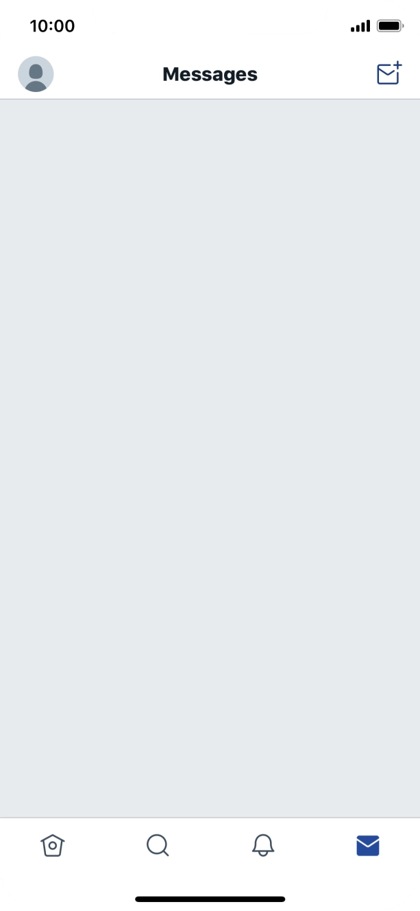 Press the new message icon. Press the new message icon.