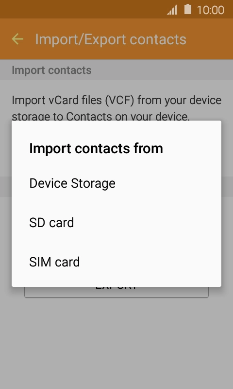 Press SIM card. Press SIM card.