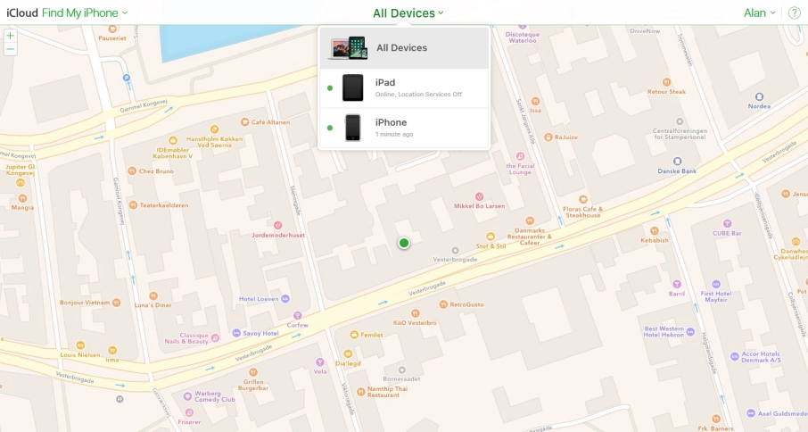 Click the name of your tablet.